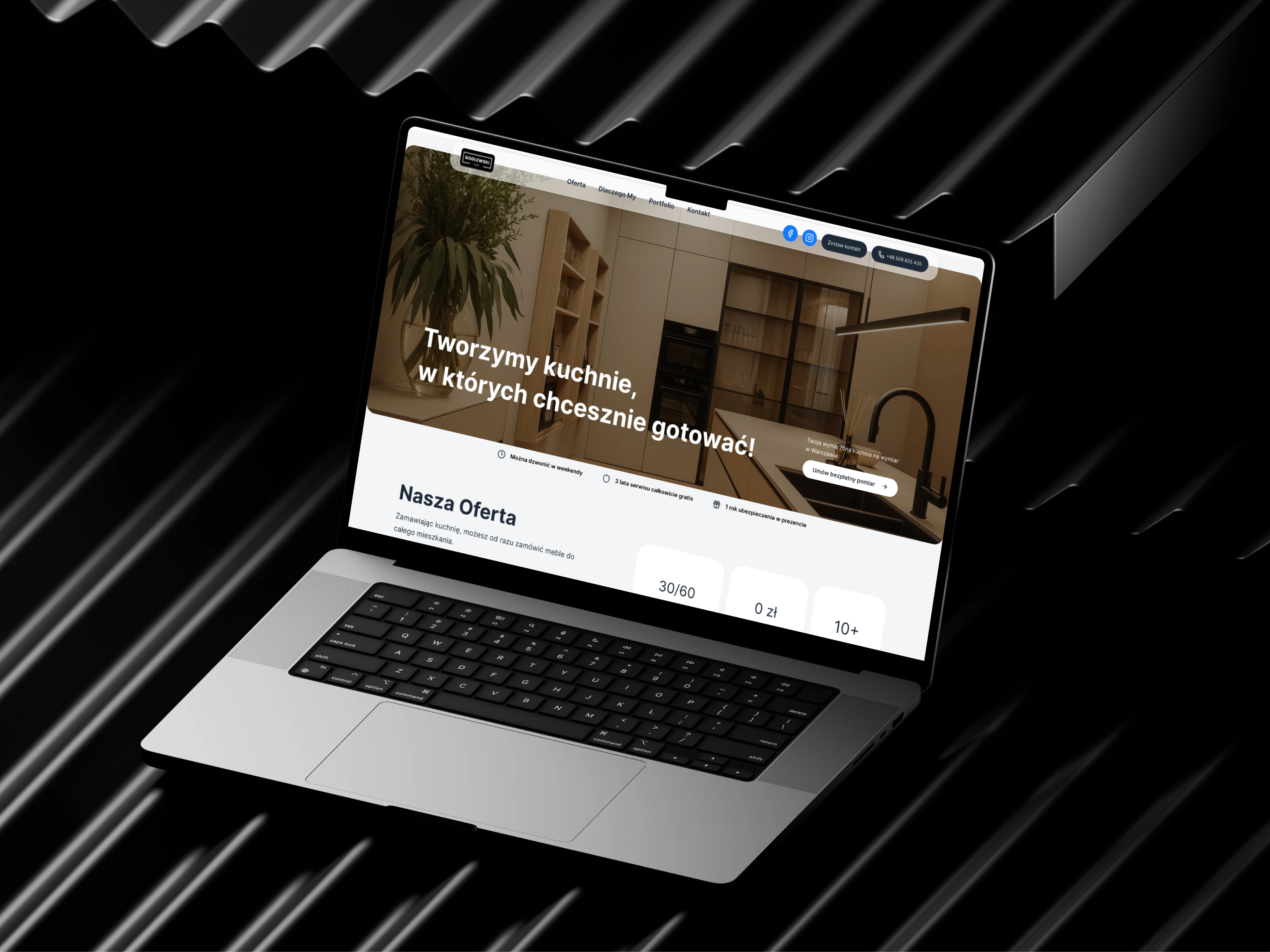 Screenshot of the m-godlewski.pl website