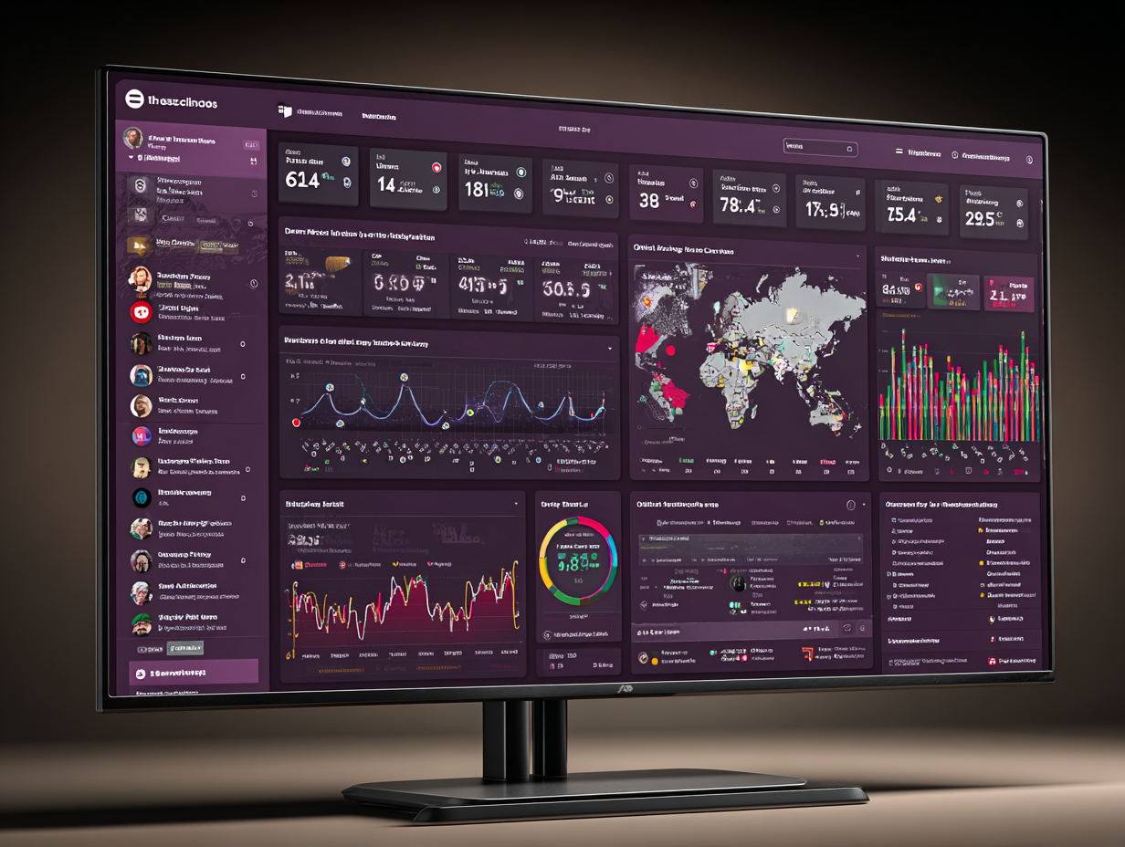 Screenshot of geovisualization system interface